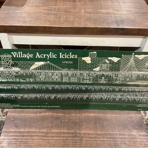 Village‎ Acrylic Icicles Set by dept 56 new